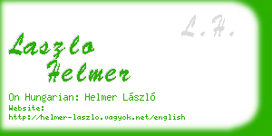 laszlo helmer business card