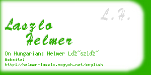 laszlo helmer business card